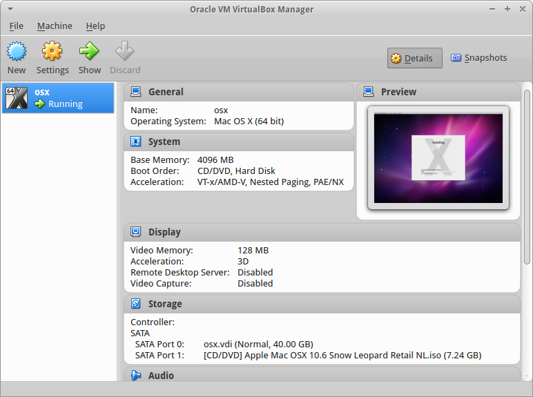 is there a virtualbox for mac osx